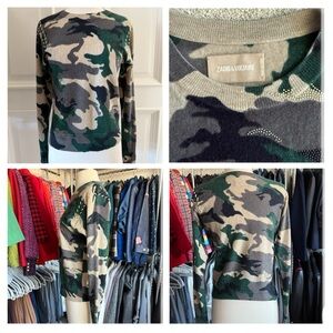 Zadig & Voltaire Camouflage Cashmere Sweater